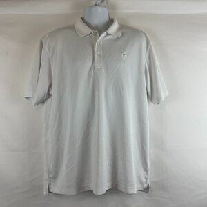 Loudmouth Men's Polo Shirt XL Solid White Short Sleeve